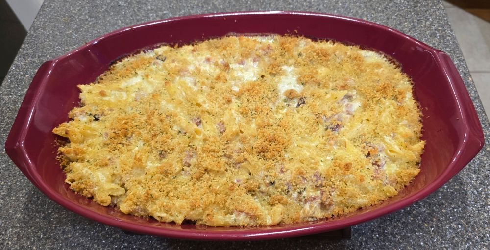 Penne Pasta with Swiss Cheese &
Leftover Ham